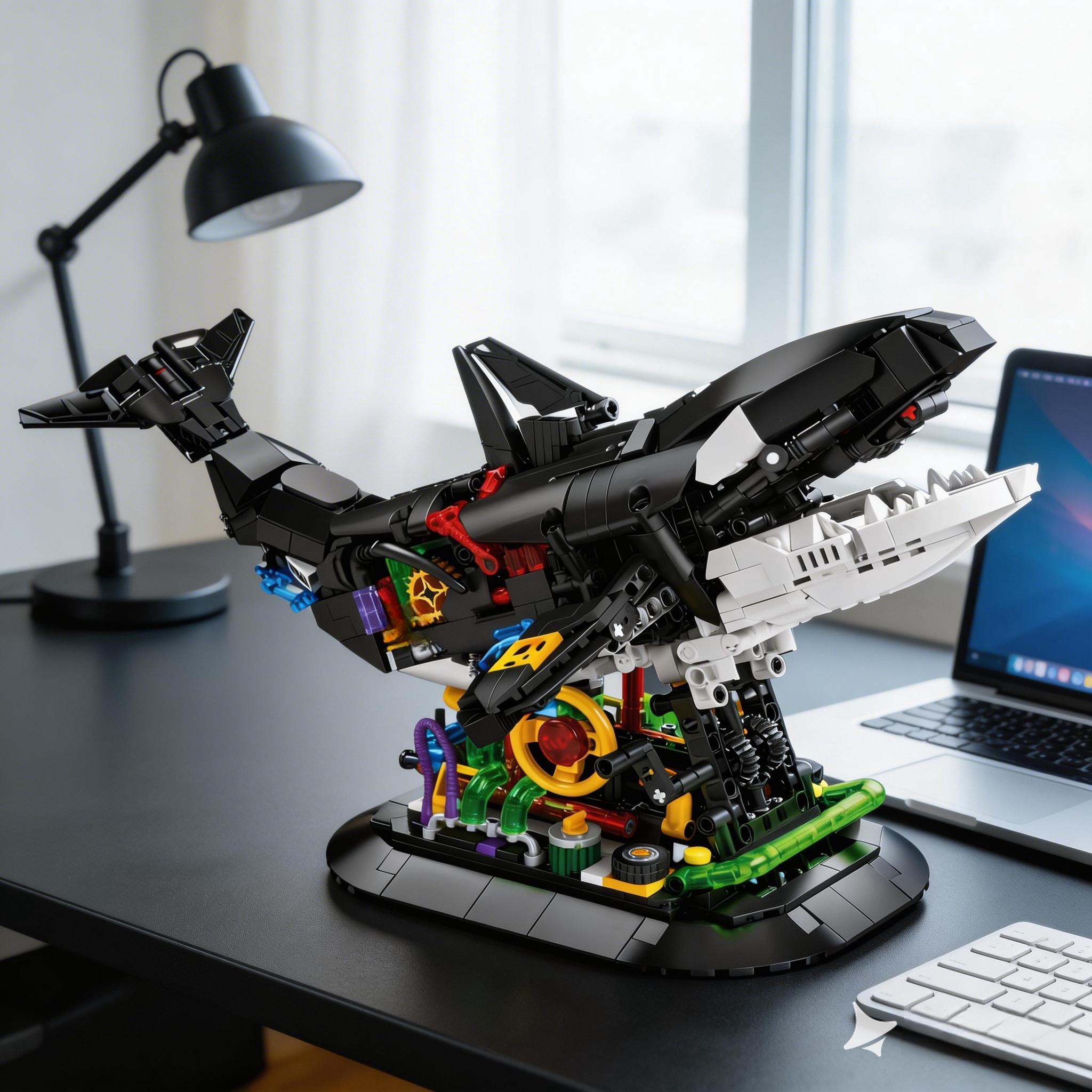 

The Orca Building Block Set Features A Detailed, Brightly Colored Orca Design, Making It An Ideal Decoration For Home Or Office, And Also Makes For A M