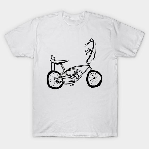 Мужская черная футболка с принтом Schwinn Stingray Велосипед Печать на трансферной бумаге без вырезания Хлопковая футболка 4XL белый