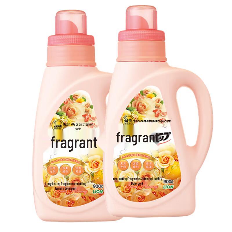 Lion King 2-in-1 Fruit Floral Laundry Detergent with Softener (900g, 2-Pack)