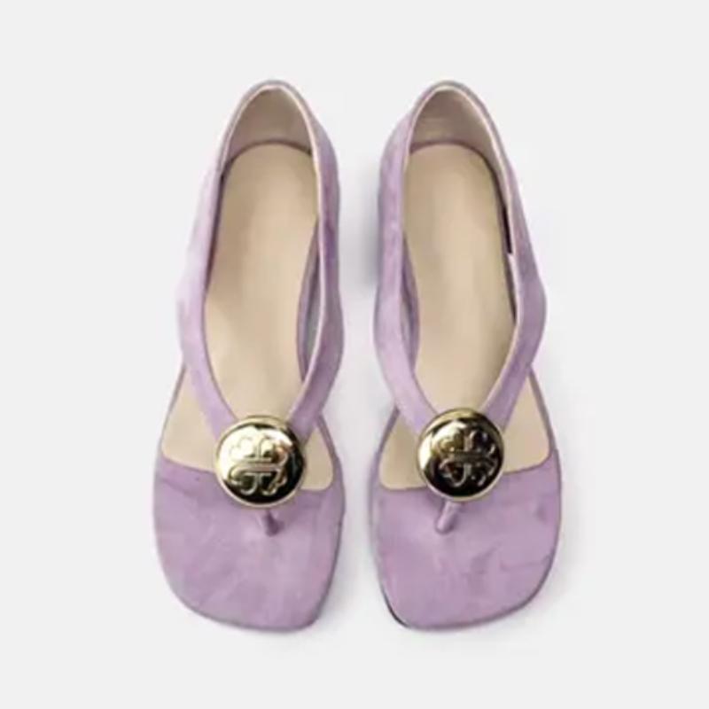 Fashion Elegant Women's Sandals Designer Clip Toe Shoes 2025 Trend Summer New Fashion Walking Soft Slides Sexy Shallow Chaussures Femme