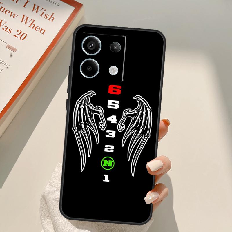 1N23456 Motorcycle Funda For Xiaomi Redmi Note 14 13 10 11 12 15 Pro Plus Case For Redmi 15 14C 12C 10C 13C 15C
