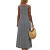 Women's Fashion Color Dress Strapless Sleeveless Dress