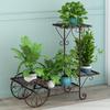 Suolunuo Iron Plant Stand for Indoor/Outdoor Gardening - Perfect for Bedroom, Living Room, Sunroom, Balcony, and Pothos.