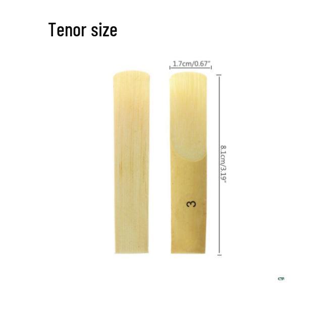Saxophone and Clarinet Reeds, 10-Pack, Sizes 1.5/2.0/2.5, for Alto, Tenor, and Soprano.