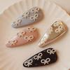 Women's Pearl Mini Ribbon Triangle Snap Hair Clip