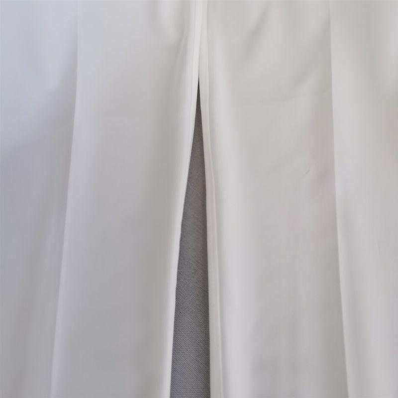 Silk Cotton White Work Pants Spring and Summer New Arrival Elastic Waist Silm Suit Pants Silk Cotton Casual Pants Pants Women