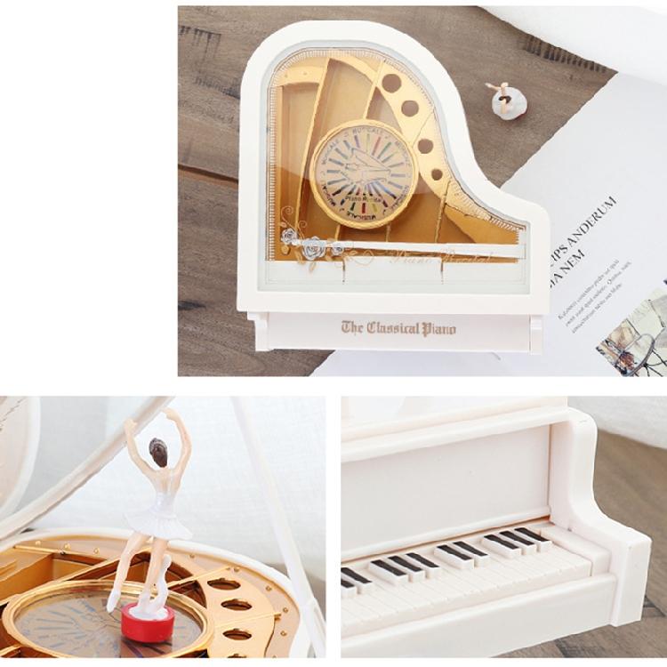 Retro Classic Dancer Ballerina Piano Clockwork Hand Crank Xmas Valentine Gift