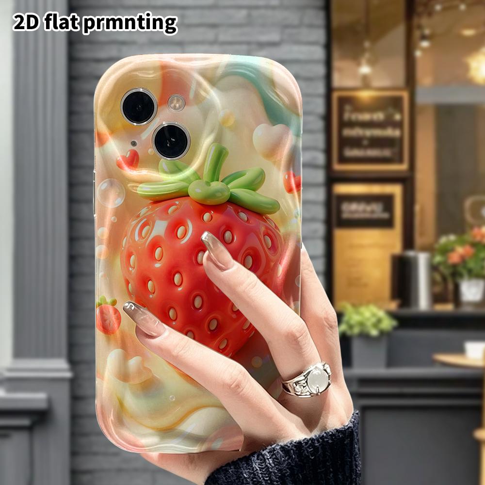 Phone Case: 2D Flat Design Suitable for iPhone 18, 17, 16, 15, 14, 13 Pro Protective Case, Puffy Gummy Style, Perfect Holiday Gift for Christmas and H