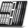 Professional Metal Mechanical Pencil, 0.5/0.7mm, Low Center Gravity, Weighted Feel, Continuous Lead Feed for Drawing & Painting.