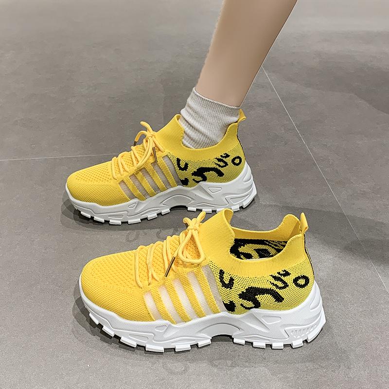 Fashion Shoes for Women Mesh Breathable Sports Fashionable and Versatile Casual Shoes White Sneakers Women Zapatos Mujer