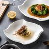 Naijiang Creative Irregular White Ceramic Dinner Plate