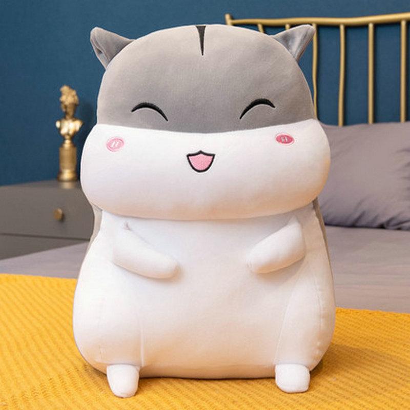 Poupées Hamster Mignonnes 40-60cm Jouets en Peluche Simulation Oreiller Doux Rempli Coussin Cadeau d'Anniversaire