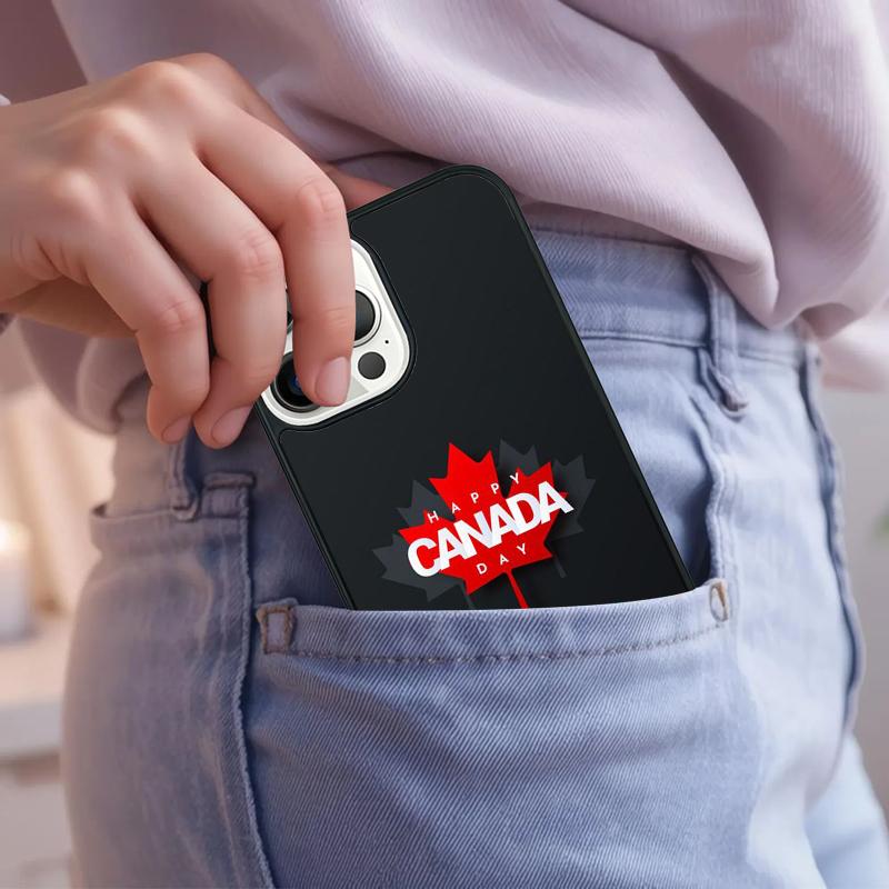 Canada Canadian Flag Phone Case For iPhone 17 Air 15 16e 14 13 Pro Max Coque 12 11 Pro Max PLUS Cover