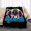 Tiki Bar Fashion Flannel Throw Blanket Summer Beach Aloha Hawaii Funny Accessories Man Cave Party Home Decor for Pub Club