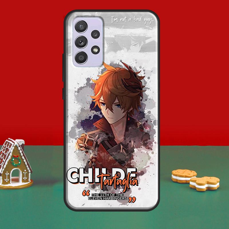 Tartaglia Genshin Impact Cover For Samsung A32 A12 A22 A52 A72 A21S A20e A03S A40 A50 A70 A31 A51 A71 A52S Case