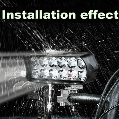Motorcycle Headlight Light 6000K 1200LM 12W 80x50mm Replacement Driving