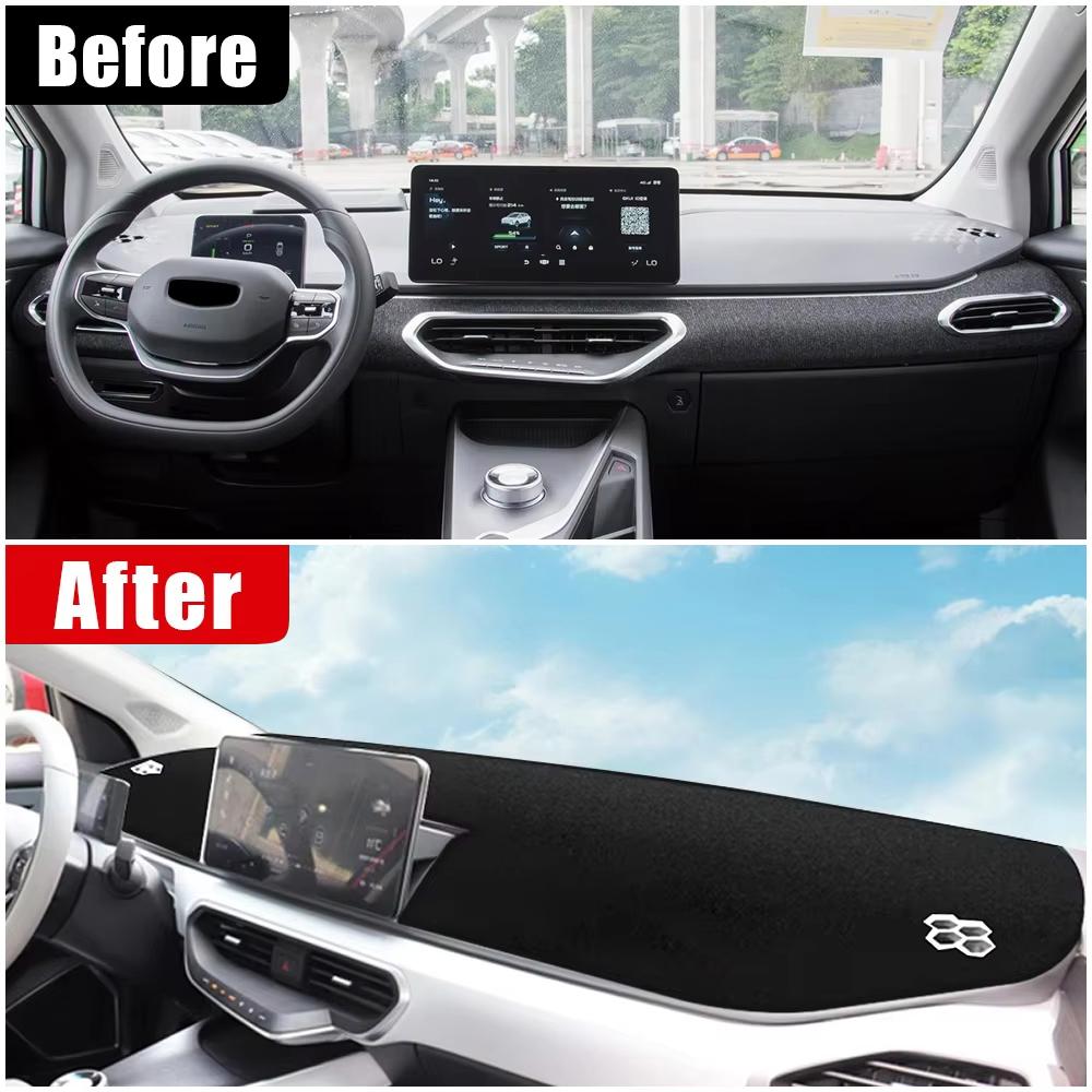 Interior Moulding Dashboard Cover Pad for 2020-2023 Geely Geometry Sunshade Protector Anti-UV Dash Mat Non-Slip