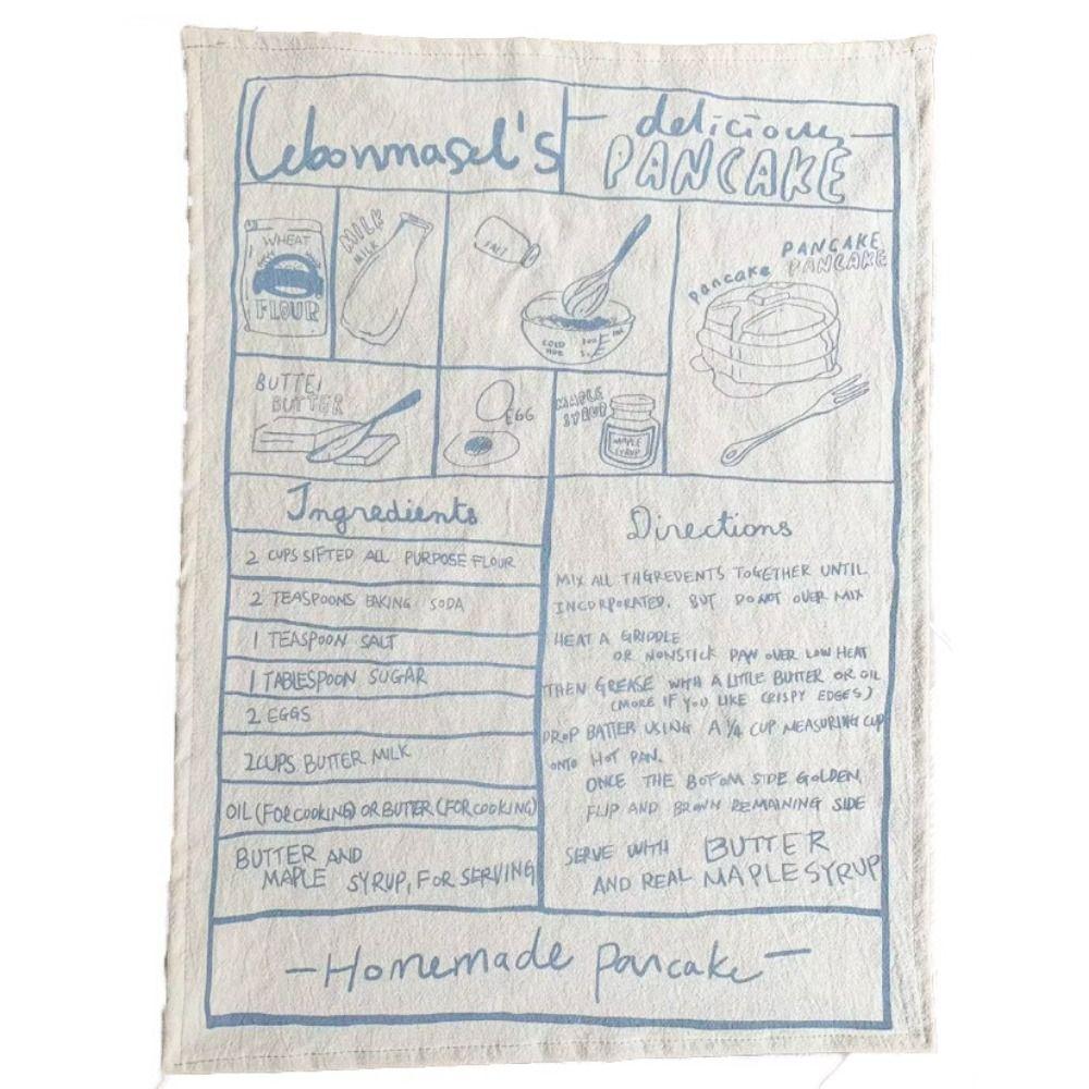 French Printing Kitchen Desktop Mat Vintage Baking Cloth Photo Background Cloth  Party Decoration