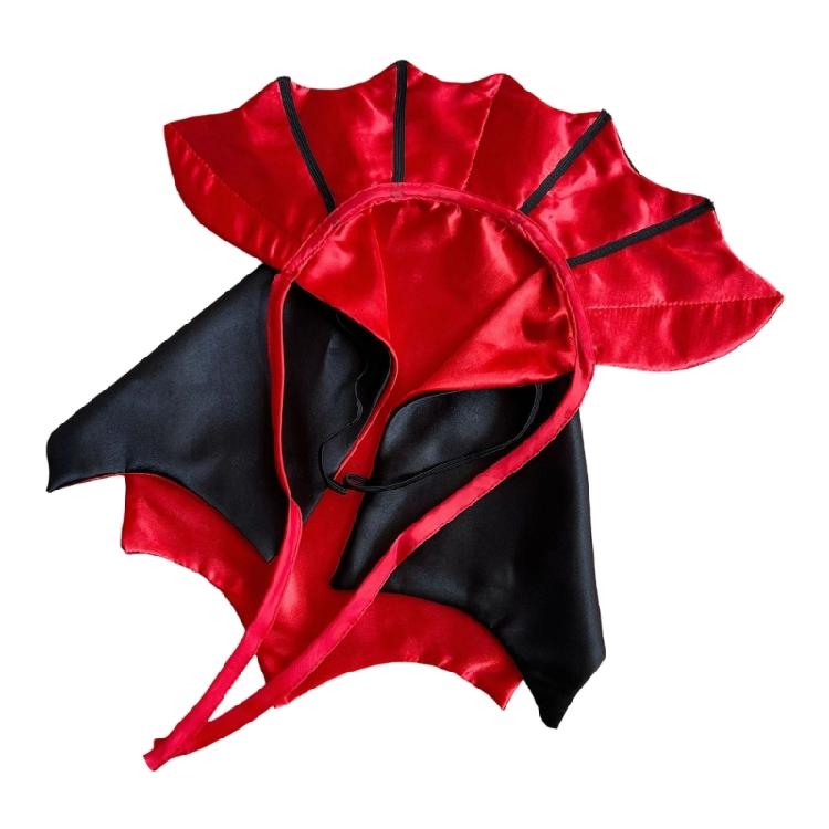 Halloweens Bat Themed Cats Capes Pet Costume Easy Dressing Soft Polyester for Photos Festives Make Up