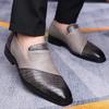 British Style Classic Social Shoe Male Pointed Toe Leather Mens Business Shoes Size 38-48 Slip-on Dress Shoes Man zapatos hombre