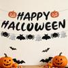 Halloween Glitter Letter Banner Pumpkin Spider Swirl Decorations for Bar Haunted House KTV Party Supplies