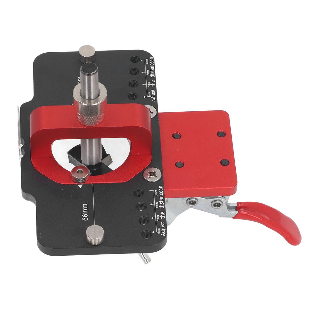 Scharnierbohrlehren-Set Aluminiumlegierung Schranktür Bohren Bohren Lochstanze Genaues Verriegeln Holzbearbeitung