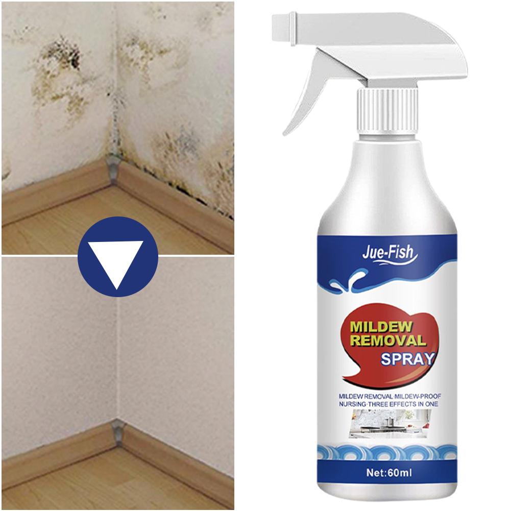 Spray Rimuovi Muffa Deodorante per Bagno, Rimuove Muffa e Muffa, Multiuso per Pareti, Piastrelle, Pavimenti, Lavandini, Vasche da Bagno, WC, 60ML