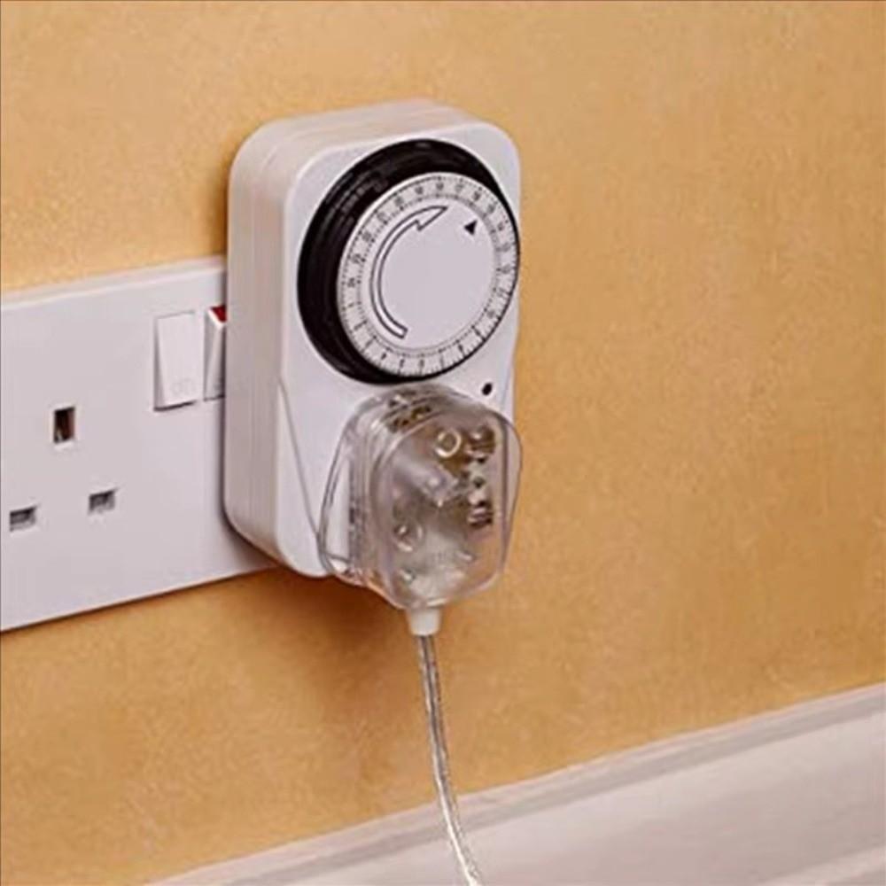 2/3-Pin Plug Timer Plug 15 Minutes Intervals 24 Hour Segment Timer  Kitchen Appliances