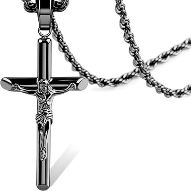 2026 Cross Pendant 18K Gold Niche Couple Necklace Versatile Accessories Do Not Fade