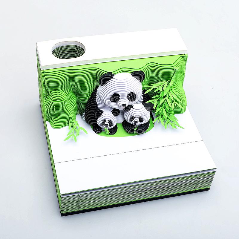 3D Pop-up 2027 Calendar Sticky Notes: Creative Business Souvenir and Paper Carving Ornament