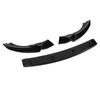 3 Sections Front Bumper Lip Diffuser Sturdy Front Bumper Lip Spoiler Replacement for   A‑Class W176 Standard Pre‑facelift