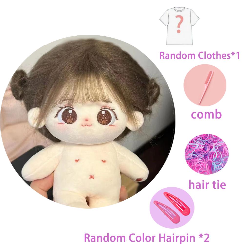 

20см Хлопковая кукла Мяомяо Аниме Кастомизация Фигурка Плюшевая кукла Одежда Косплей Наряжать Аксессуары Детские Игрушки для Девочек Having a skeleton