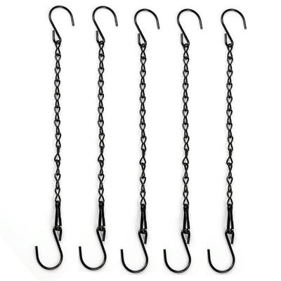 Cross-Chain Black Bird Cage Hanging Chain for DIY Flower Pot