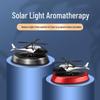 Solar-Powered Rotating Airplane Car Air Freshener - Gardenia Scent 