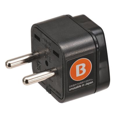 Adapter Plug for International Travel Eleplug Type B 10A 250V Exception Application Approved Product Road Warrior RWG-P007 (India, China, Denmark,