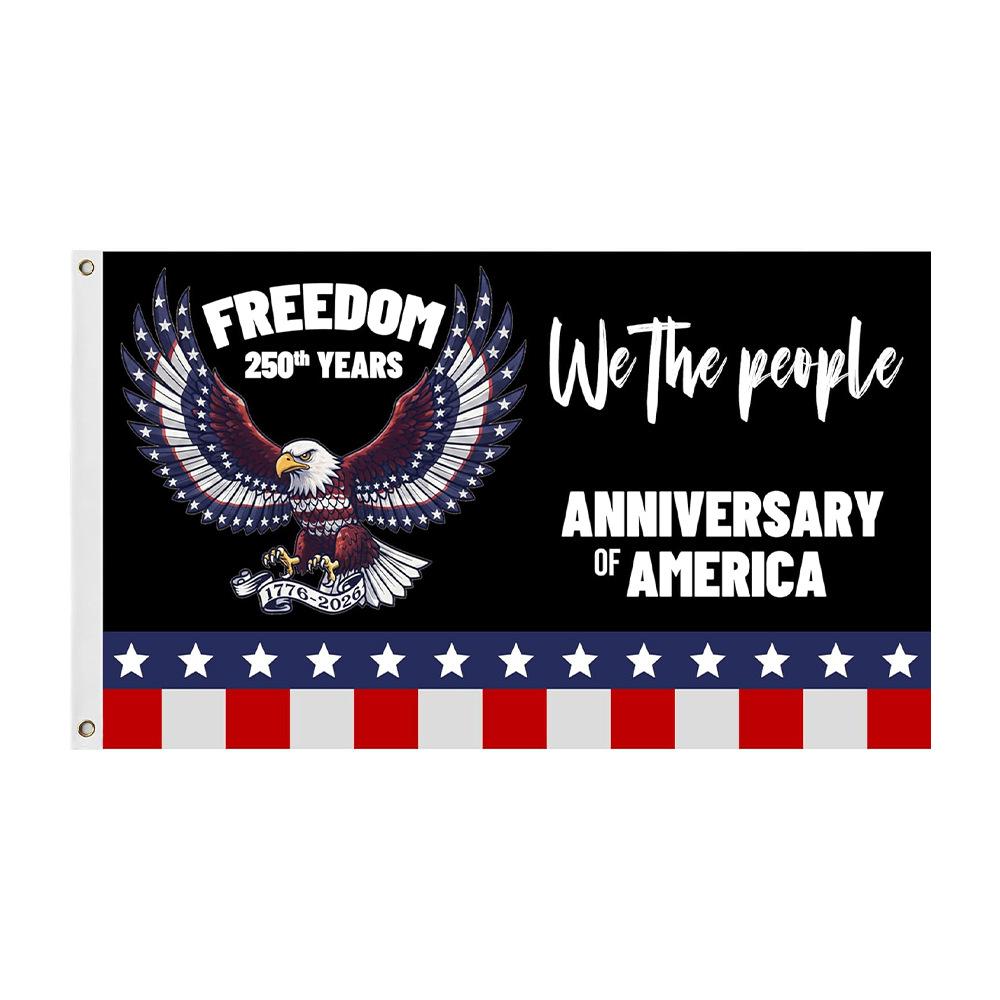 Usa Patriotic Banner Standard Size American 250th Anniversary Flag 250 Years Commemorative Flag Patriotic 3x5 Ft American Flag