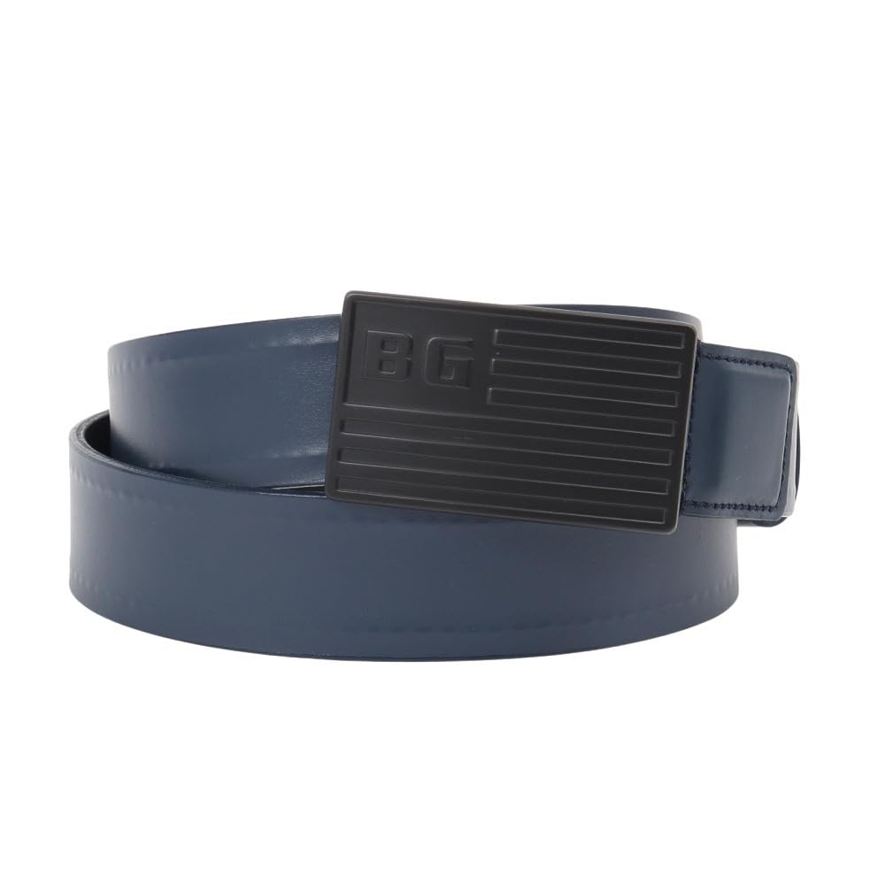 

BRIEFING BG BUCKLE LEATHER BELT (BRG191M38) - Men s buckle leather belt with a Stars and Stripes motif.