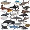 Mini Sea Animal Action Figure Dolphin Shark Whale Turtle Marine Creatures Model Ornaments Gifts For Boys Girls