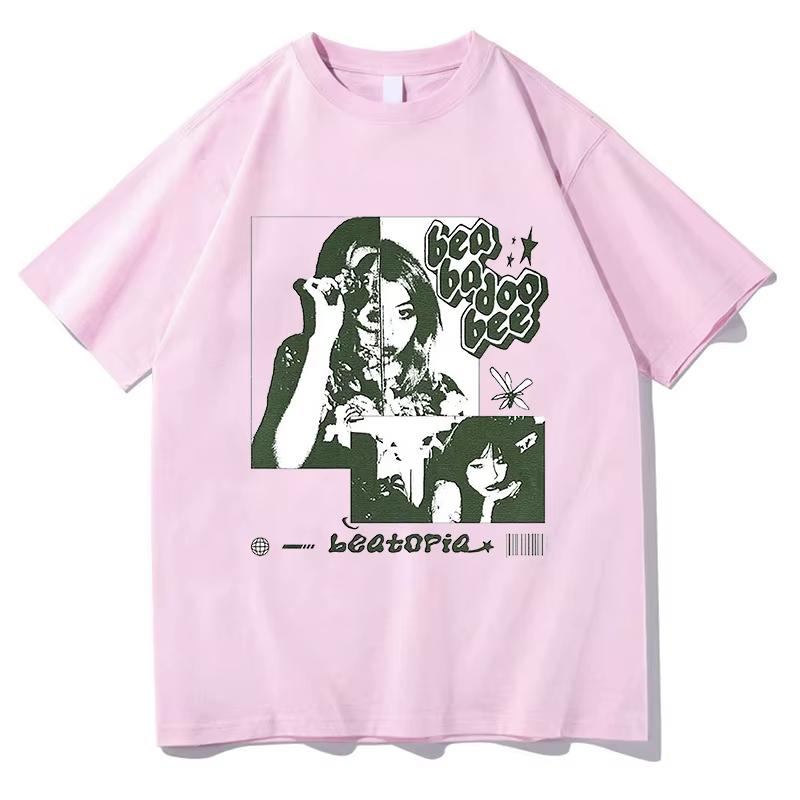 Summer Unisex Tshirt Printed With Patterns Summer Short Sleeved Street Style Casual Pure Cotton Clothing Tshirt
