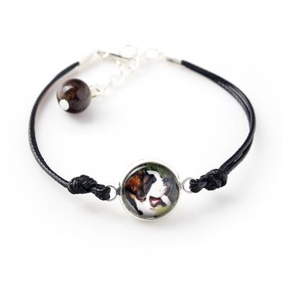 St. Bernard, Saint Bernard, Alpine Mastiff, Bernhardiner - Bracelet with Your Photo Handmade, Unique Jewelry from the Brand