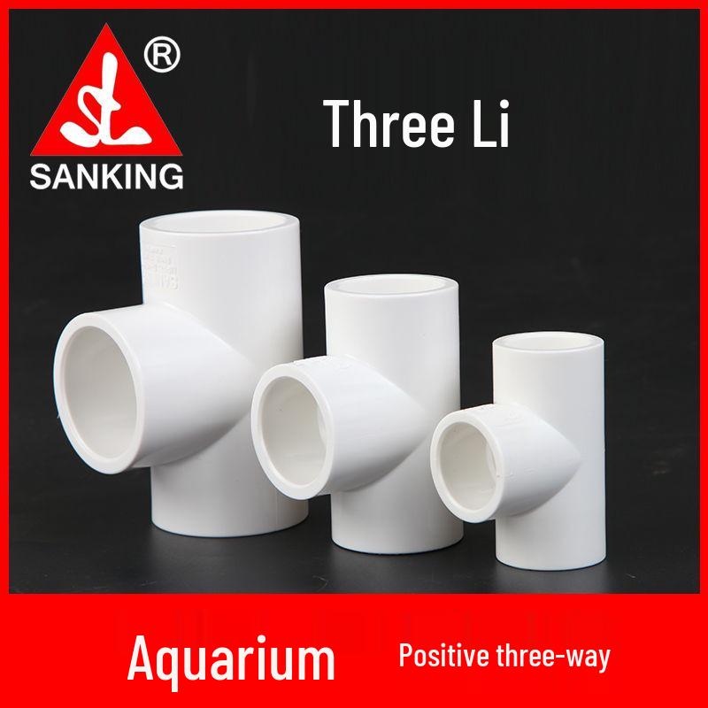 Sanking Biały Złączka Trójnik Typu T z UPVC do Rur Wodnych Akwariowych