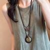 Geometric Bohemian Style Choker Long Sweater Chain Ethnic Style Necklace Jewelry Accessories