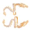 Dragon Shape Ear Clip Exquisite Earrings for Women and Men Clip On Earrings Crystal Dragon Ear Cuff Ornament for Daily