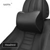 NAPPA Leather Car Neck Pillow For Tesla Model 3 Model Y Model X Auto Rear Seat Back Headrest Lumbar Supports Travel Cushion
