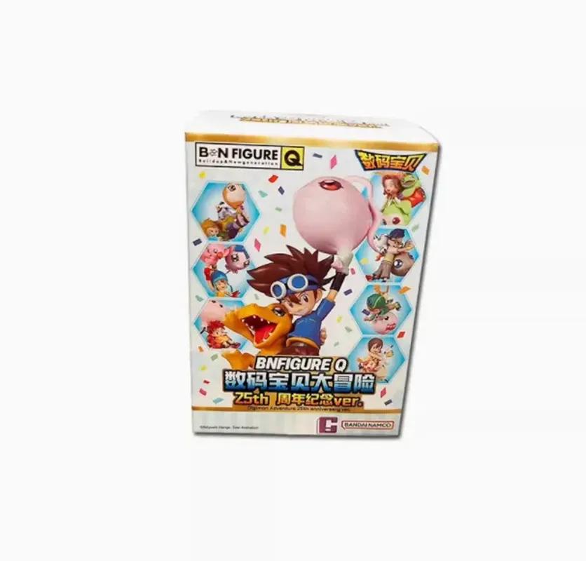 BN Figure Q Digimon Adventure 25th Anniversary Ver Series Blind Box Commemorative Childhood Desktop Decor Toys Mystery Box Gifts