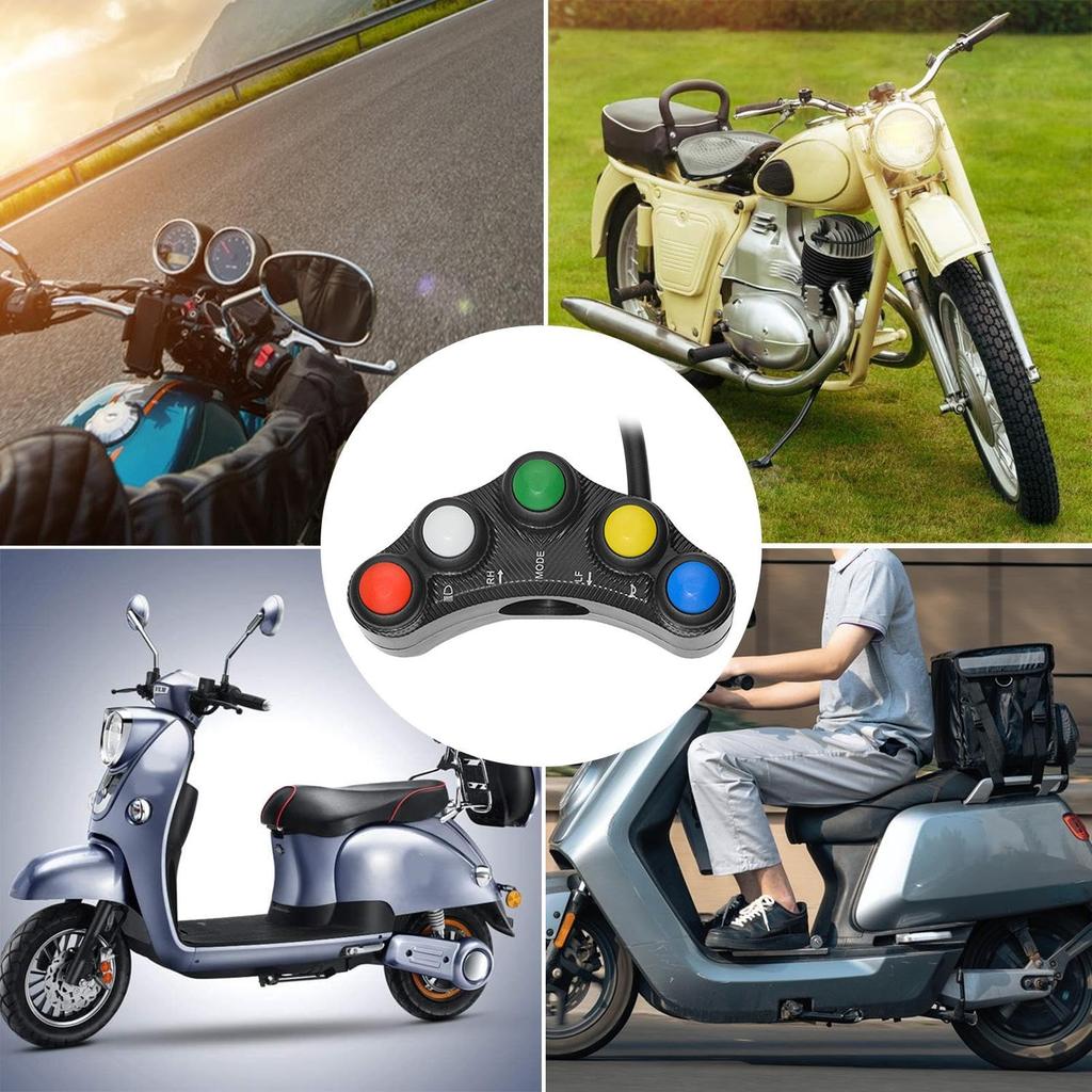 LENKERLICHTSCHALTER - Wasserdichte Konstruktion für Motorradlenkerbedienelemente | Multifunktionslenkerschalter,