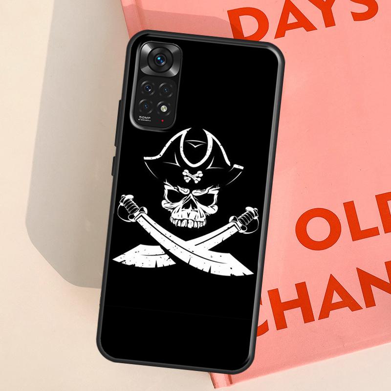 Pirate Skull Case For Redmi Note 12 11 Pro Cover For Redmi Note 10 9 8 Pro 9S 10S 11S 12S 9C 10C 12C