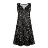 Damen Sommerkleider Lockeres V-Ausschnitt Ärmelloses Sommerkleid Kleid Mit Taschen