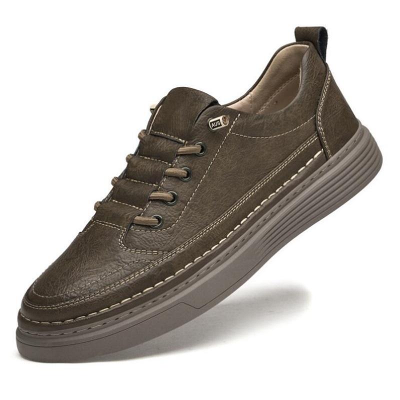 

Высококачественная повседневная обувь из натуральной кожи, мужские черные классические туфли-оксфорды, уличные мужские туфли и обувь для ходьбы 45 коричневый