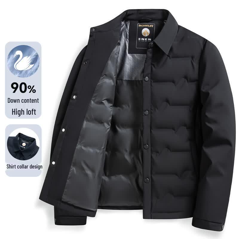 XueZhongFei Men s Lightweight Business Casual Down Jacket L